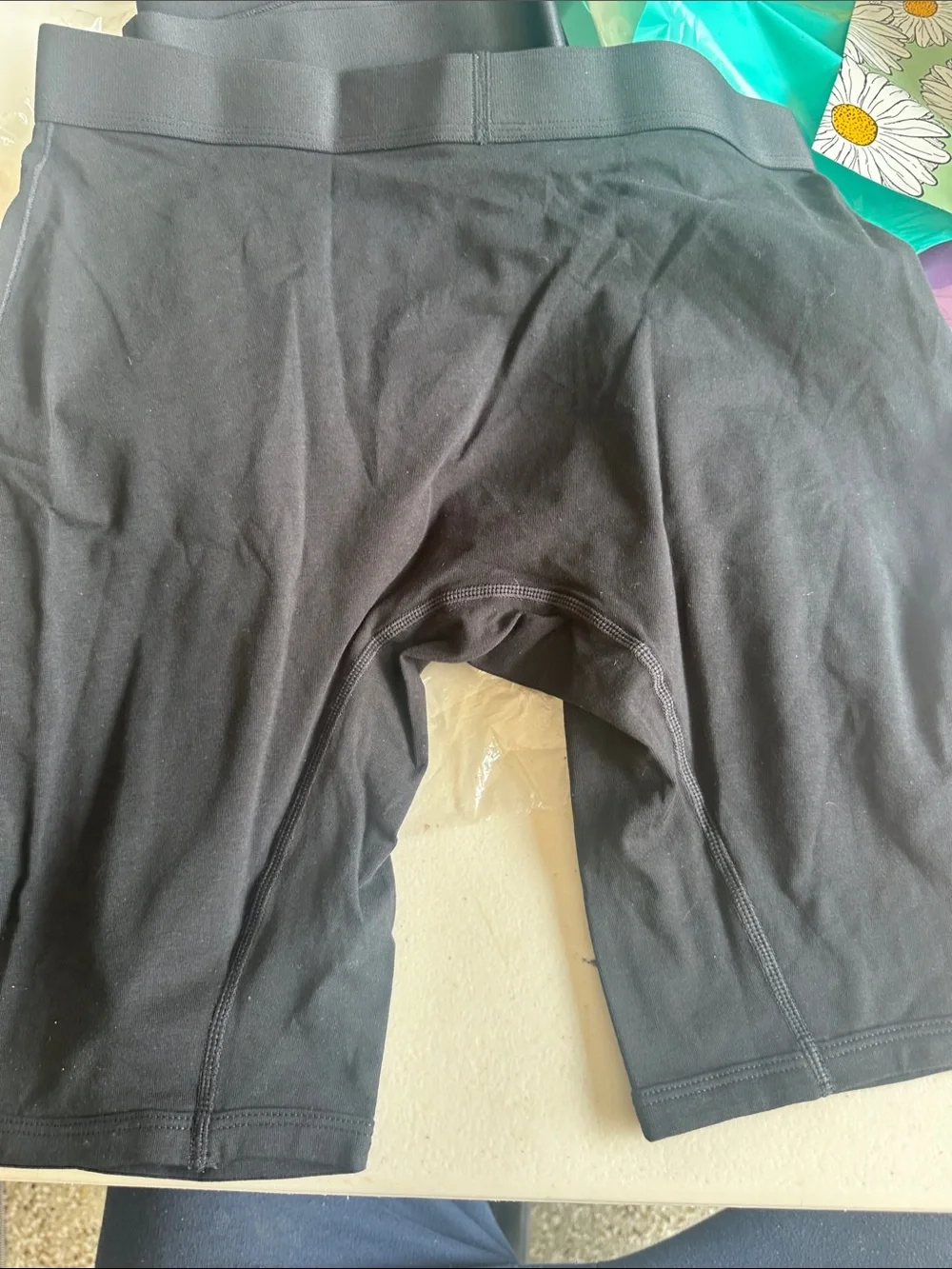 Quince organic cotton men’s briefs  Black 4” leg length 0298